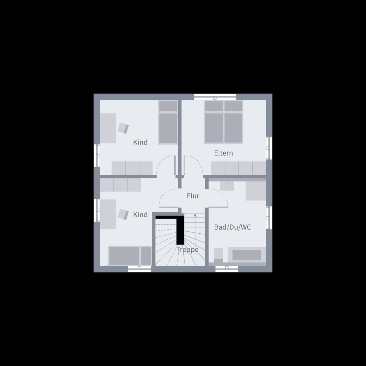 Stadtvilla 09 Grundriss OG