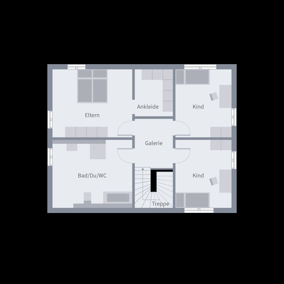 Stadtvilla 12.2 Grundriss OG