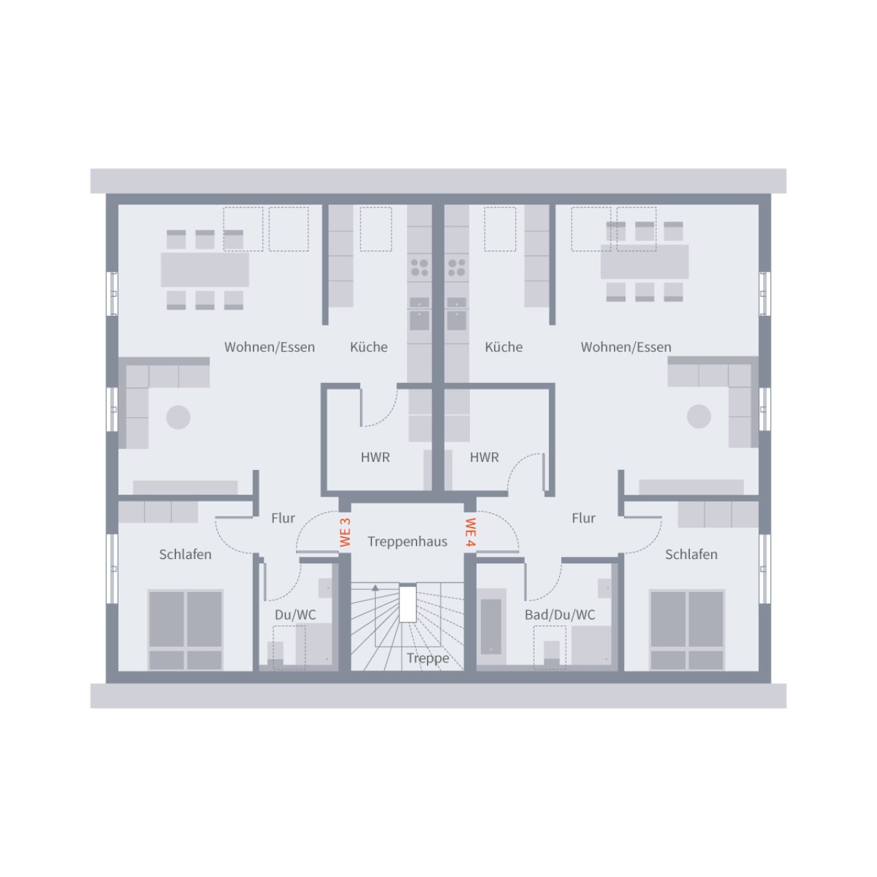 Grundriss EG Wohnungen