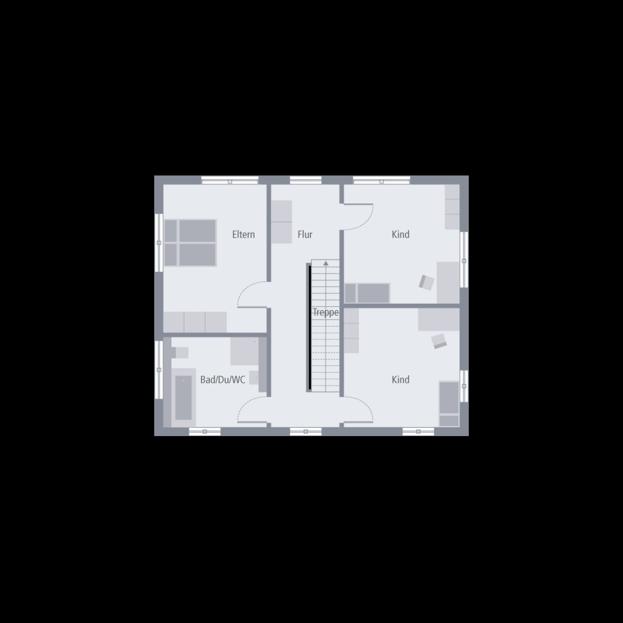 Stadtvilla 10 Grundriss DG