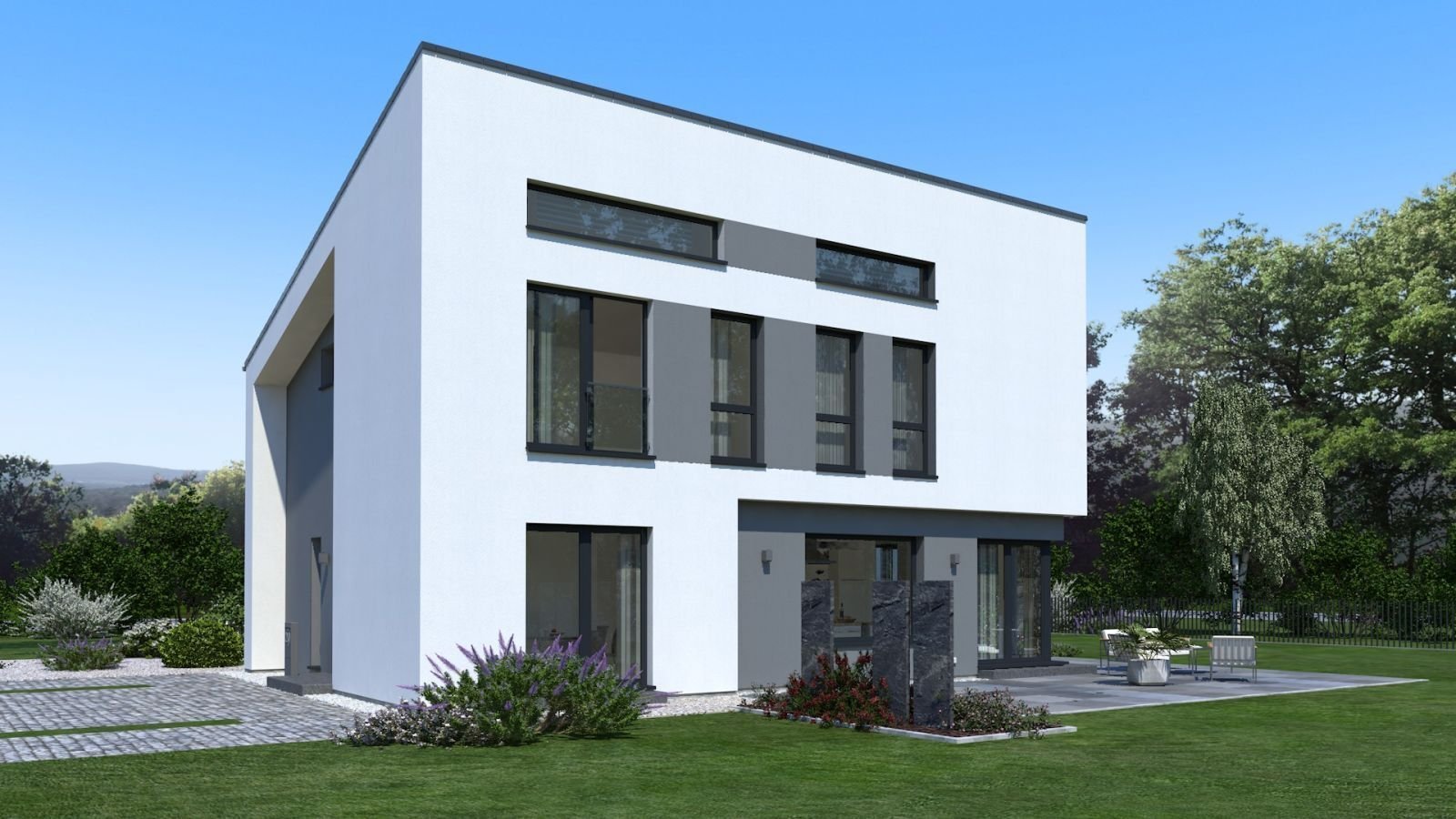 Rhinow: Hinten öffnet sich der Garten. Links bleibt trotzdem noch Alltag im Bild. 