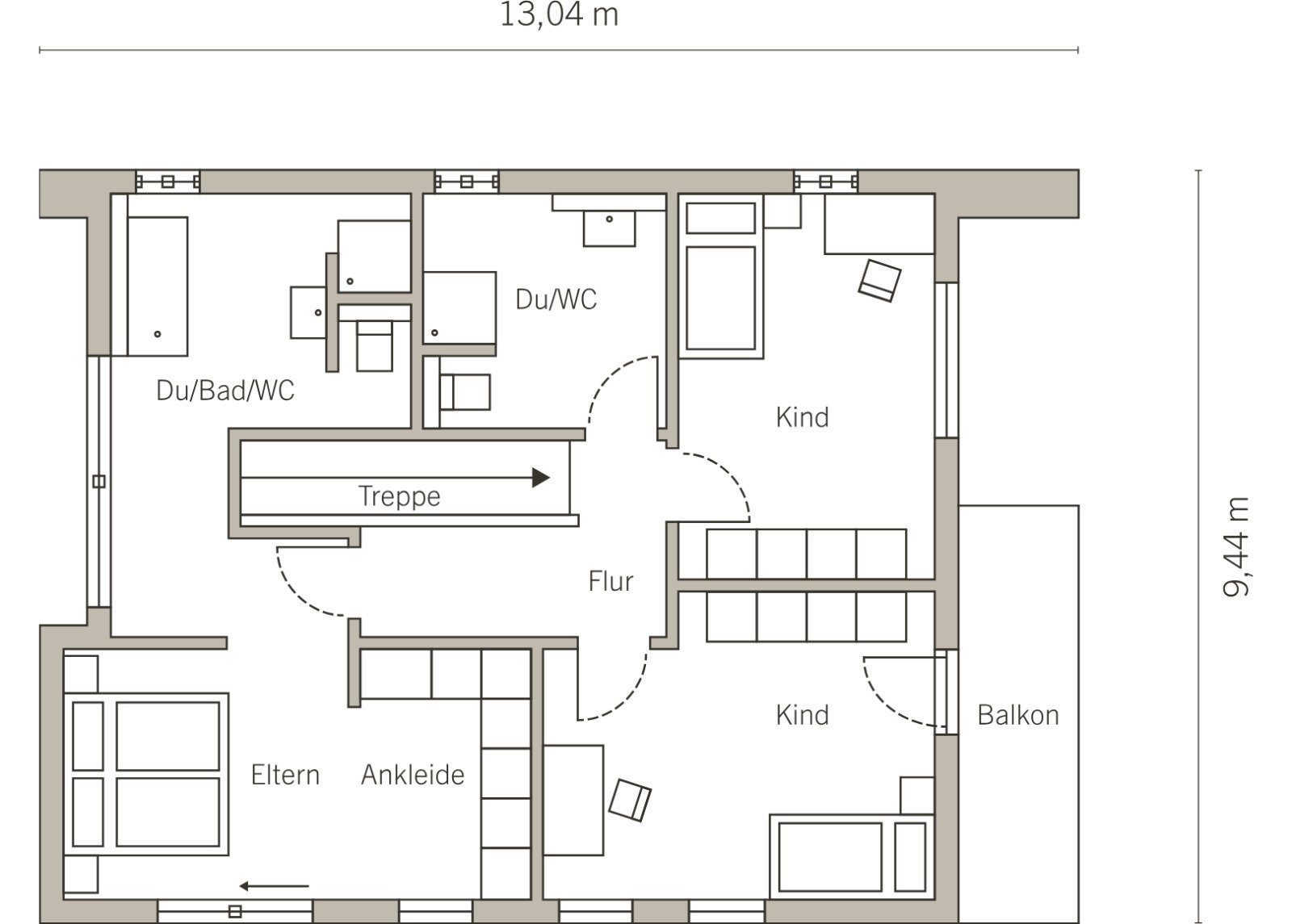 Grundriss Dachgeschoss