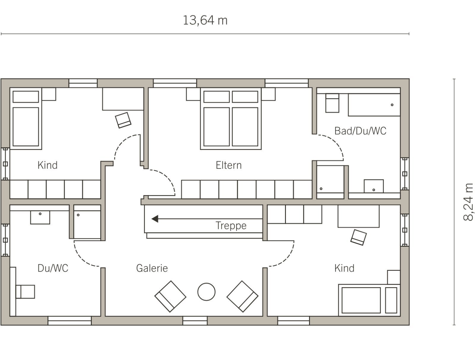Grundriss Dachgeschoss