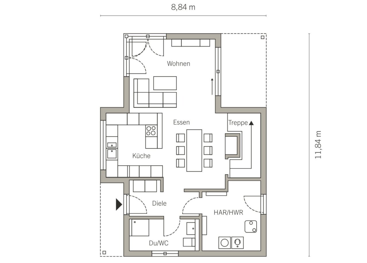 Grundriss Erdgeschoss Grundriss Erdgeschoss