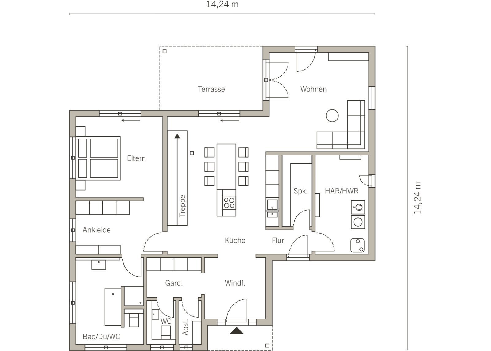 Grundriss Erdgeschoss