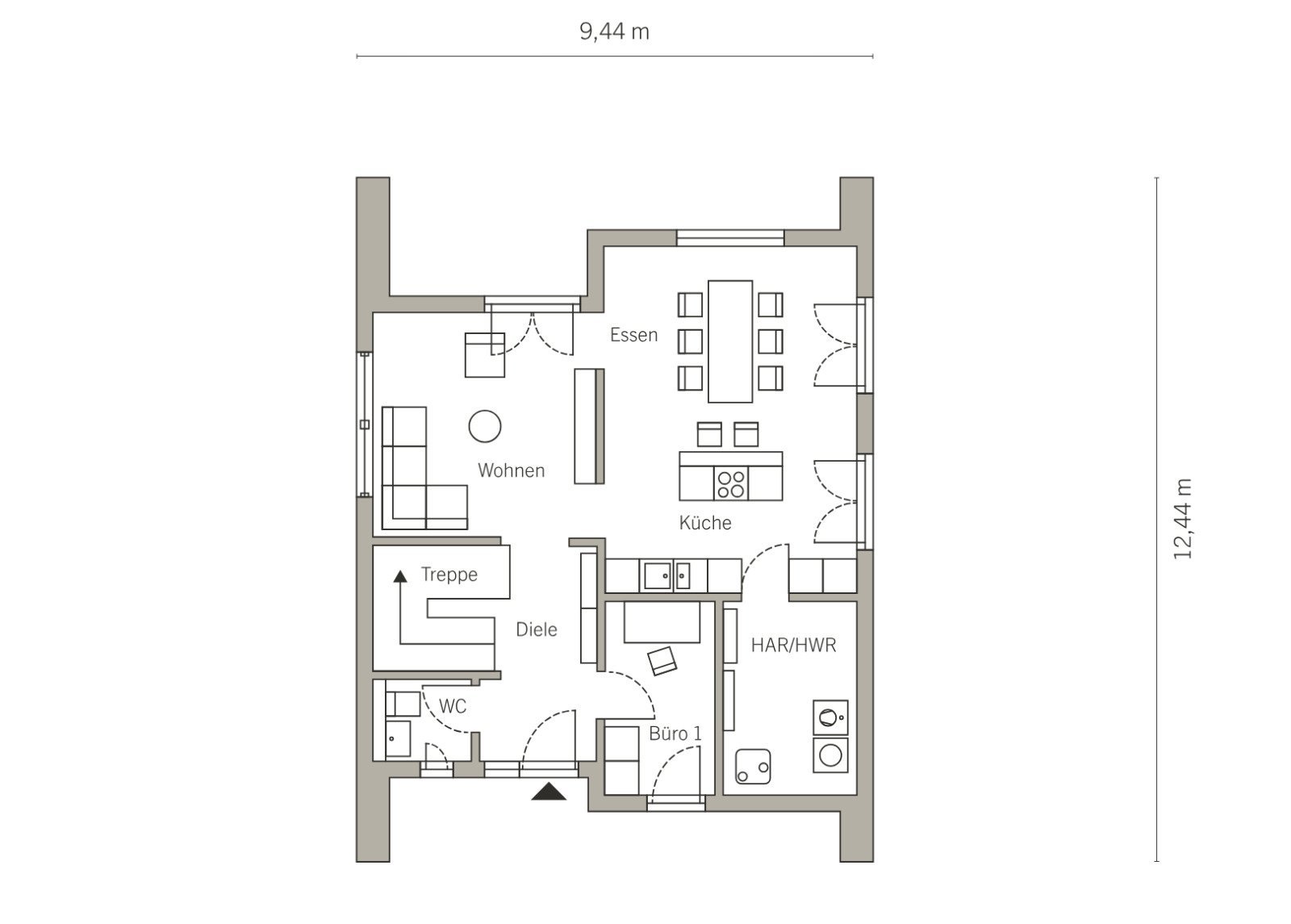 Grundriss Erdgeschoss