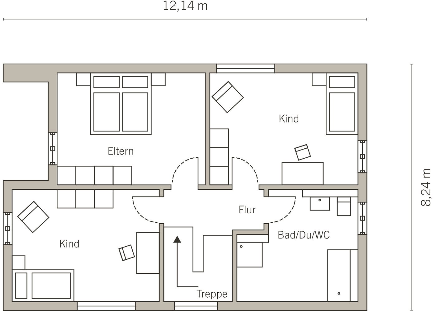 Grundriss 9.3 Dachgeschoss
