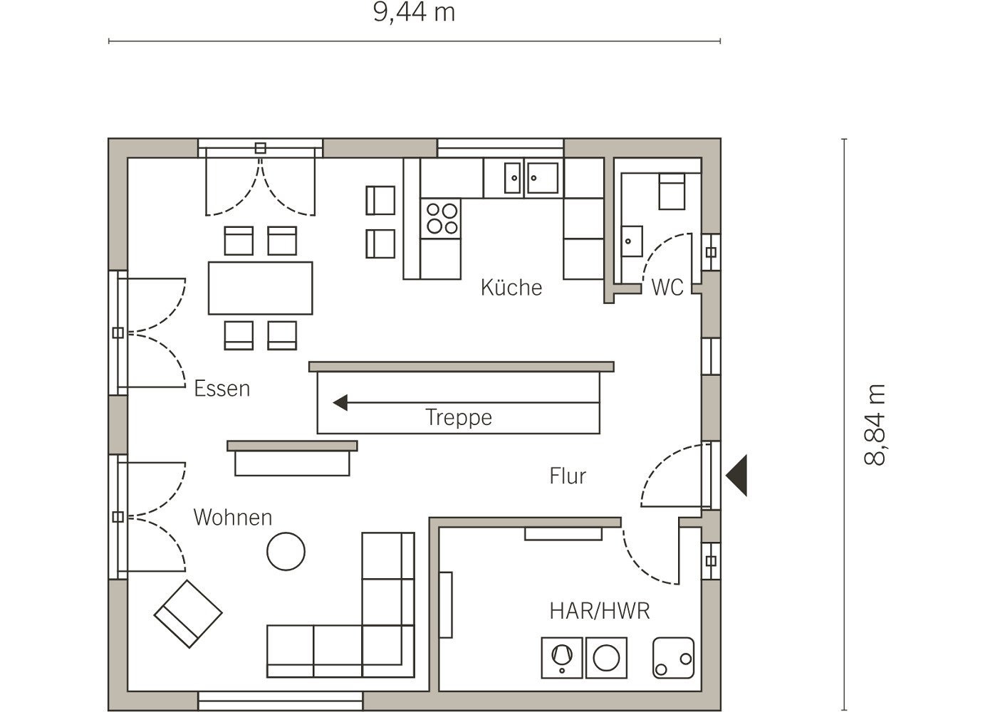 Grundriss 10 Erdgeschoss