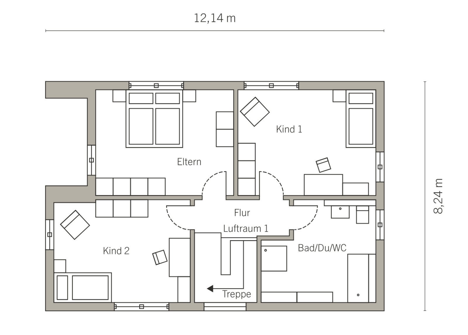 Grundriss Dachgeschoss
