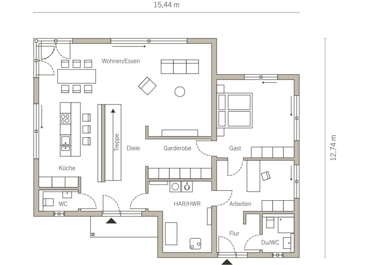Grundriss Erdgeschoss Grundriss Erdgeschoss