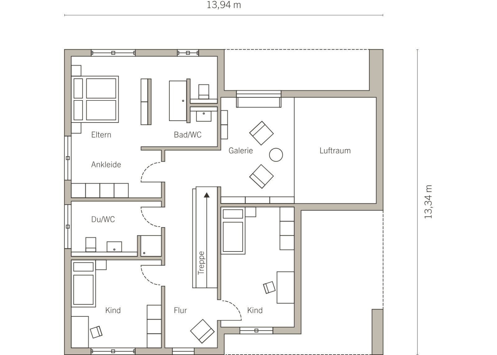 Grundriss Dachgeschoss