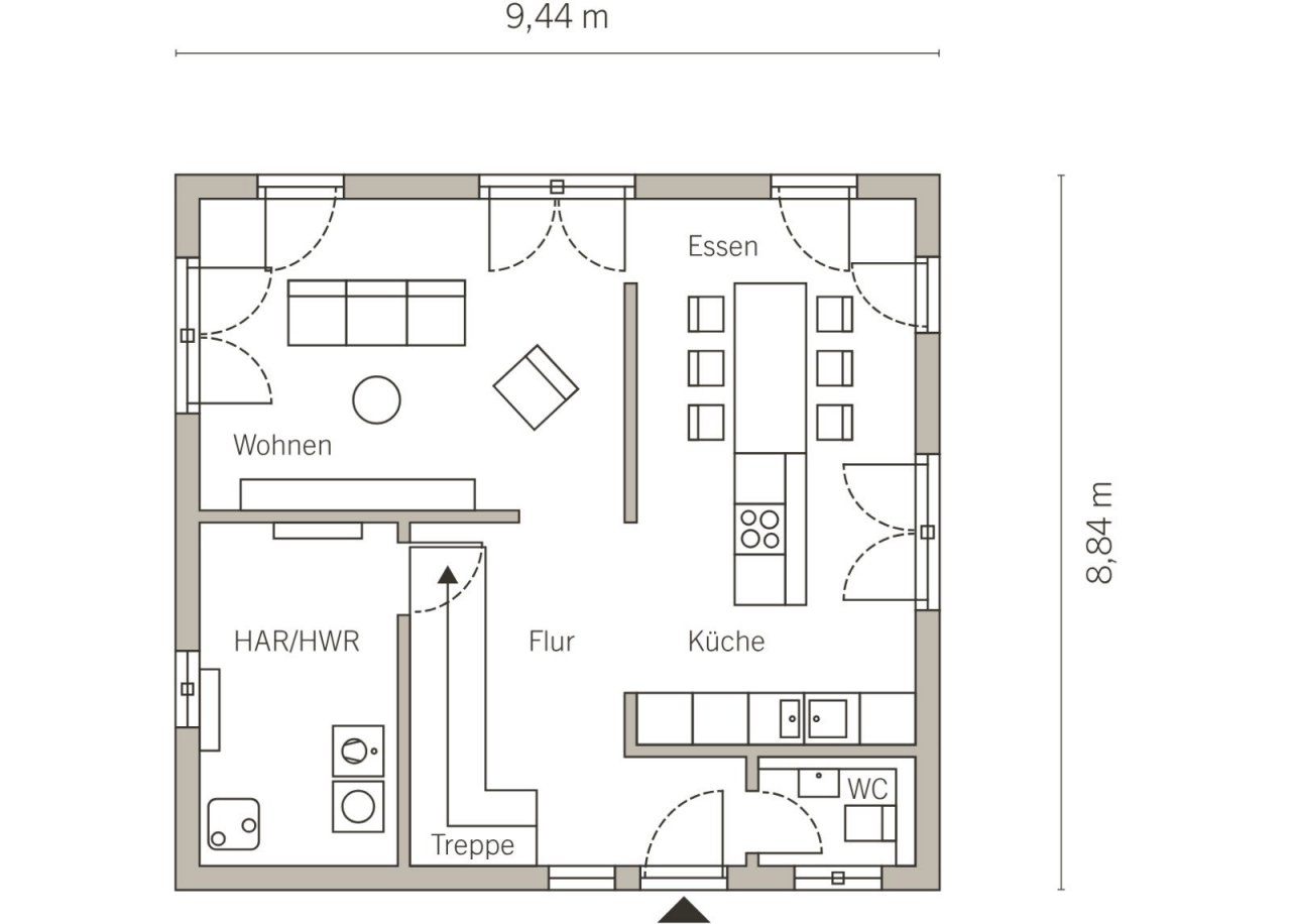 Grundriss Erdgeschoss