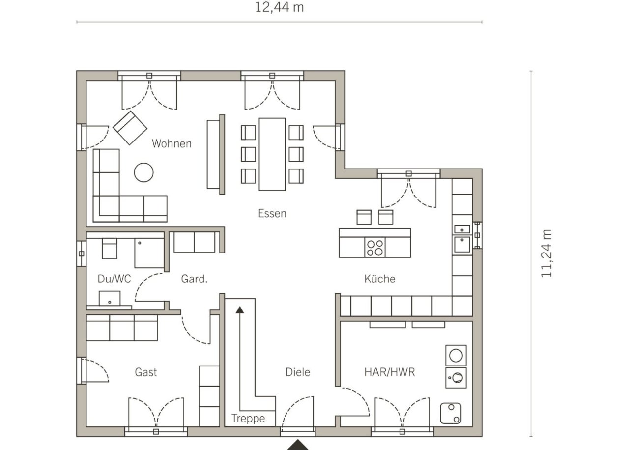 Grundriss Erdgeschoss