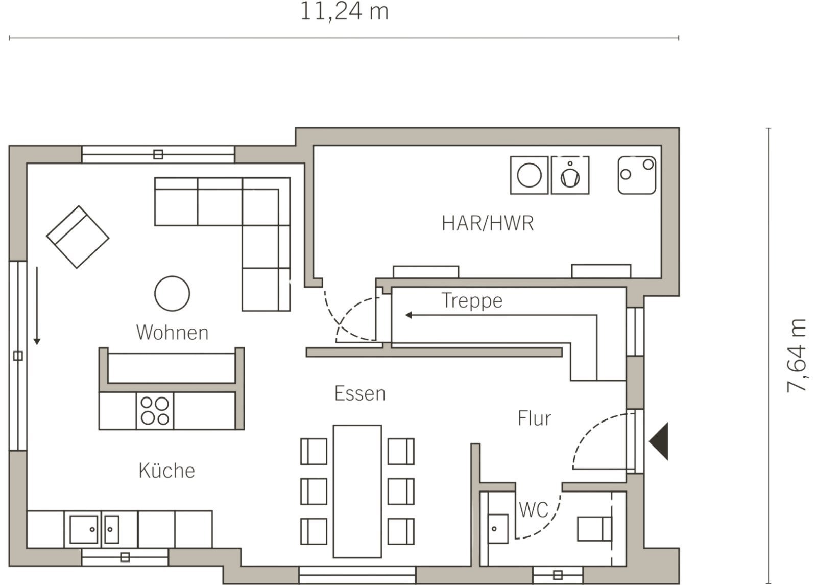 Grundriss Erdgeschoss