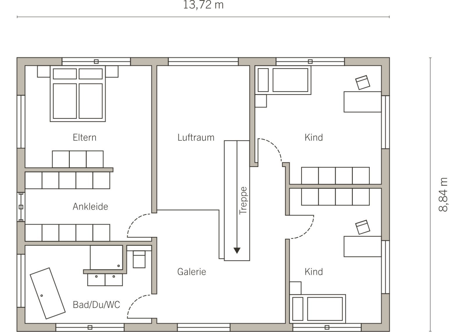 Grundriss Dachgeschoss