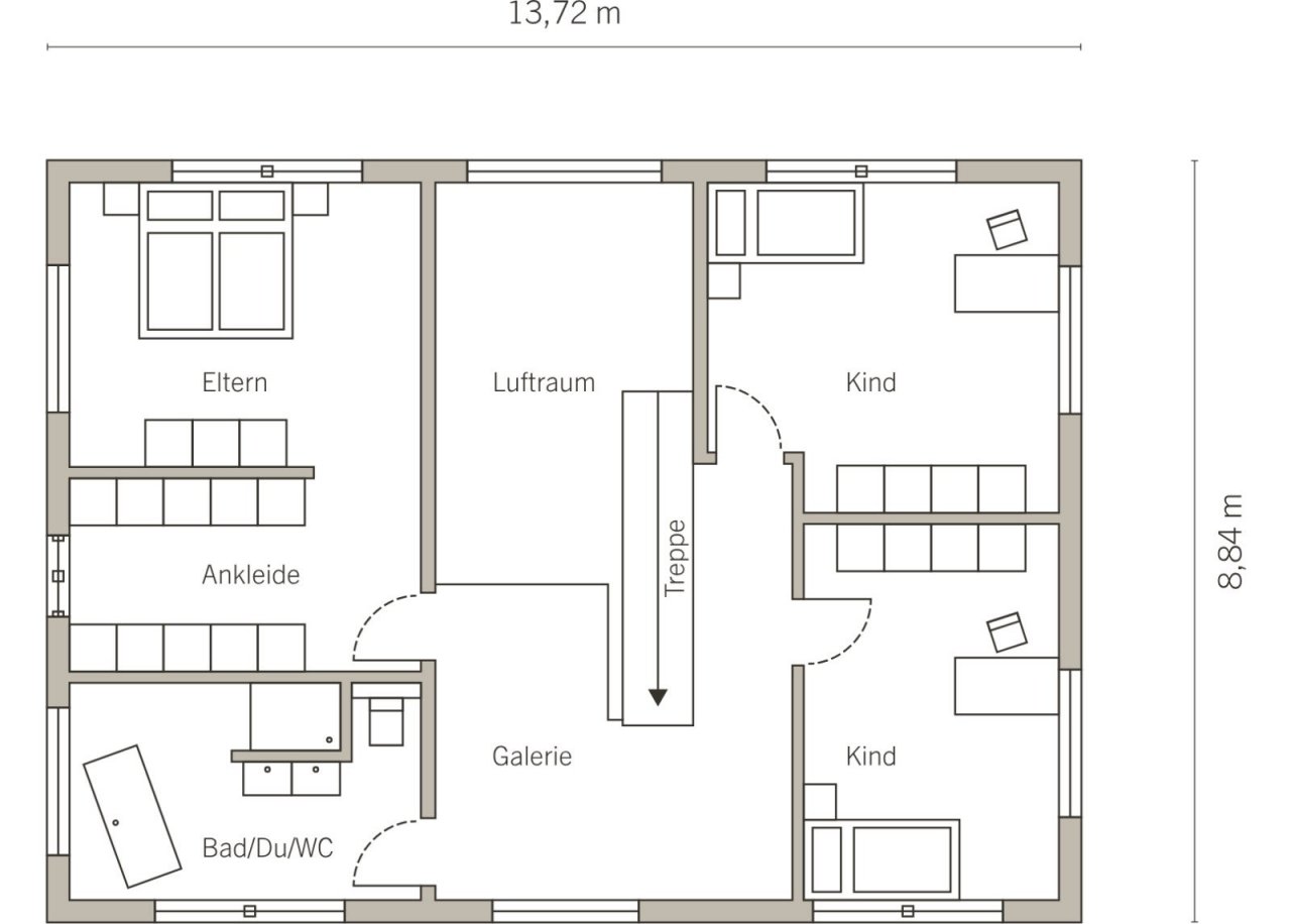 Grundriss Dachgeschoss