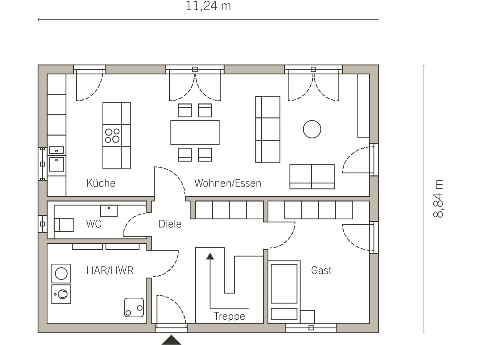 Grundriss Erdgeschoss Grundriss Erdgeschoss