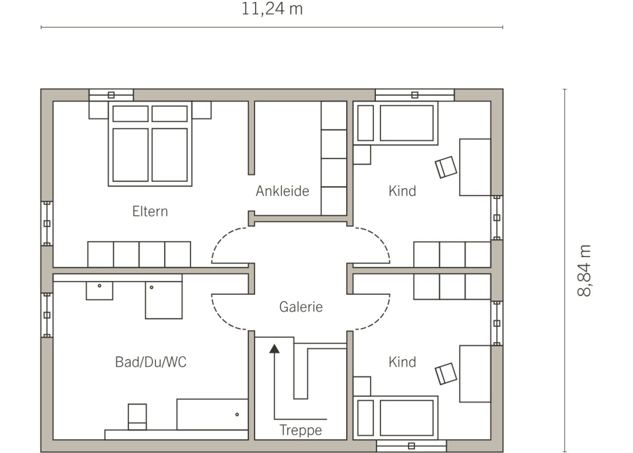 Grundriss Obergeschoss Grundriss Obergeschoss