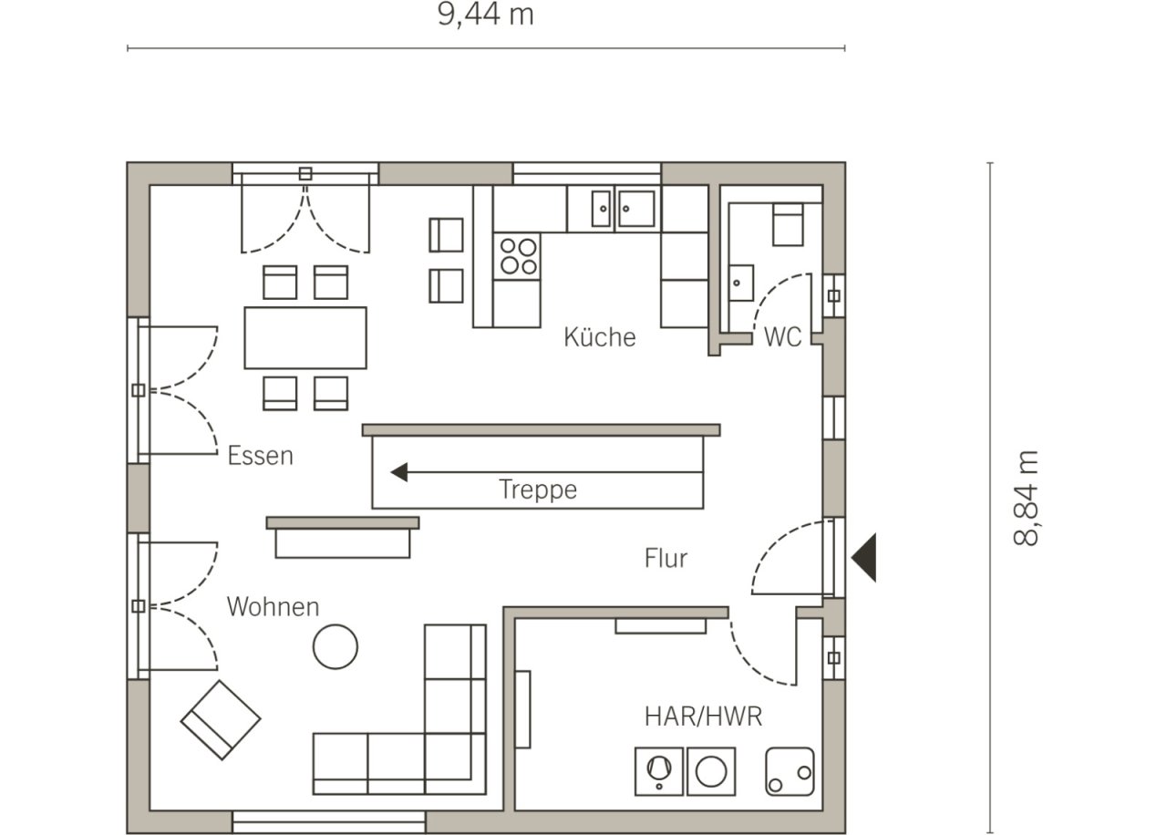 Grundriss Erdgeschoss Grundriss Erdgeschoss
