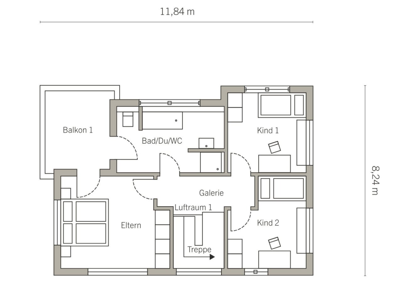 Grundriss Dachgeschoss