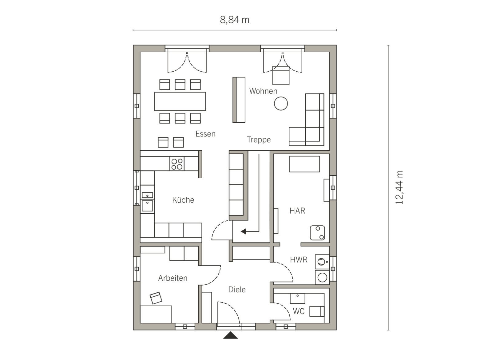 Grundriss Erdgeschoss