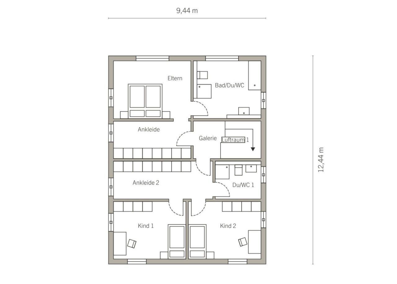Grundriss Dachgeschoss