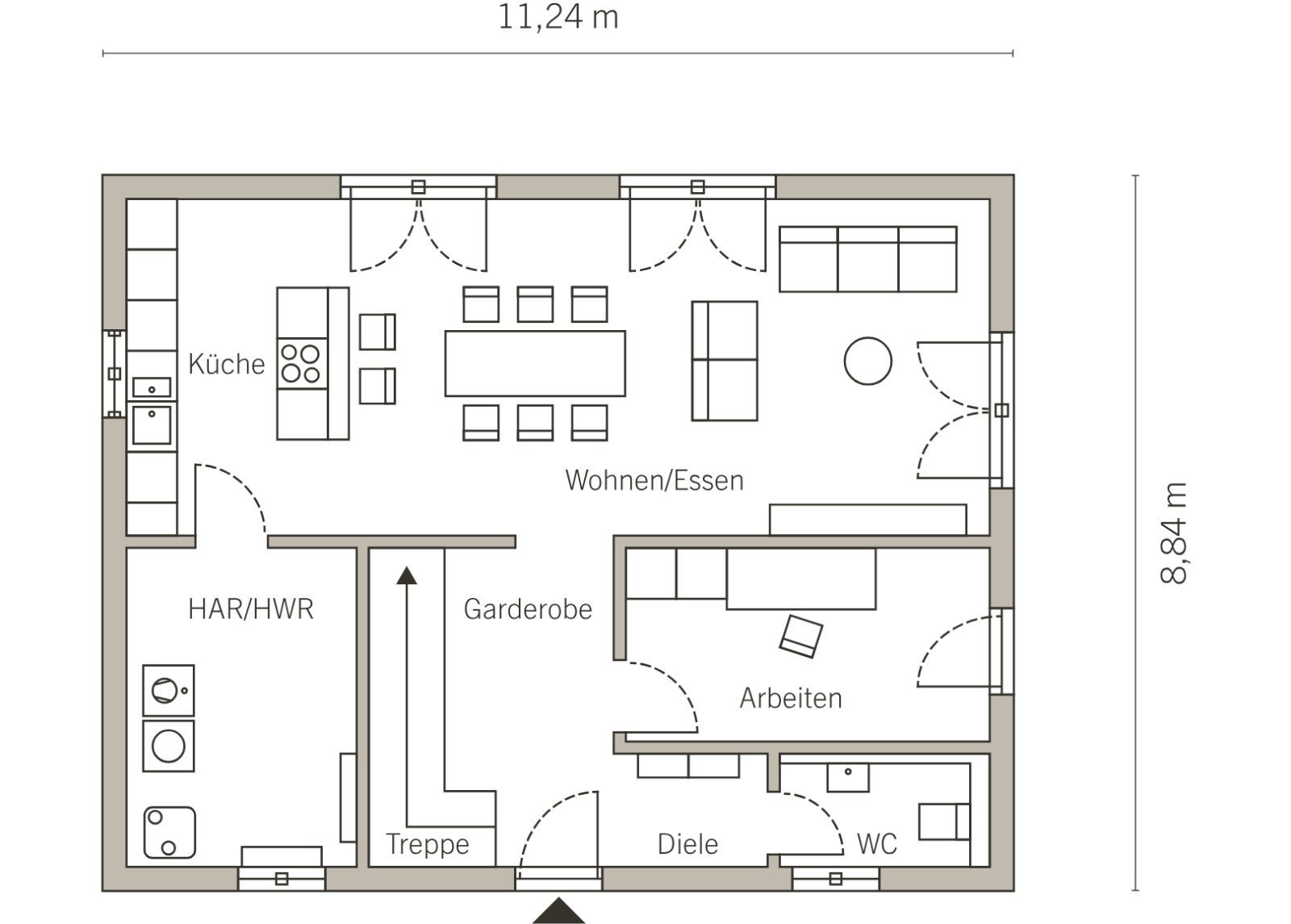Grundriss Erdgeschoss
