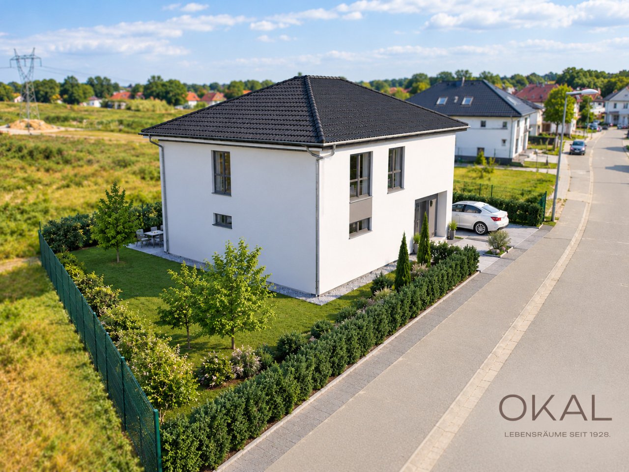 OKAL Visualisierung mit Gartenpanorama OKAL Visualisierung mit Gartenpanorama